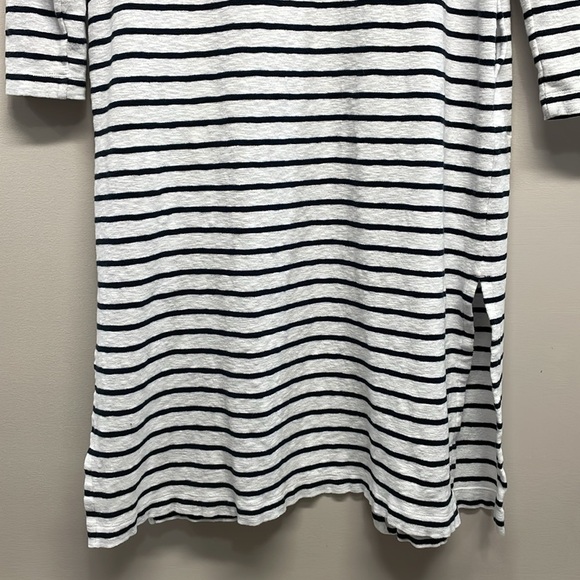 J. Jill Striped Open Front Long Duster Cardigan Sweater S Petite - Picture 8 of 16